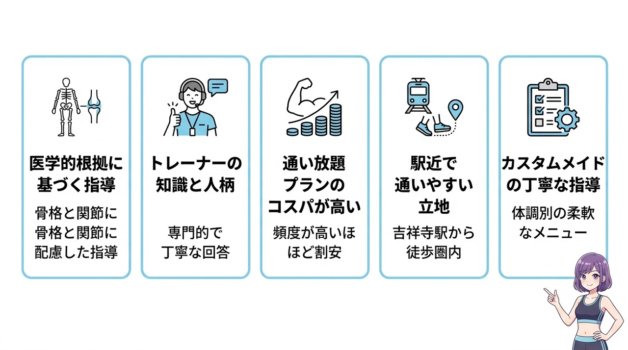 ドクタートレーニング吉祥寺ANNEX店の良い口コミ・評判